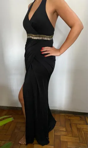 Vestido Preto Frente Única