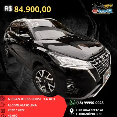 Nissan Kicks Sense 1.6 16V Flex AUT 2022