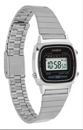 Relógio Casio Vintage Prateado Feminino