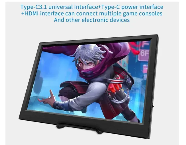 Monitor Portátil 11.6Pol. Compatível com HDMI Laptop