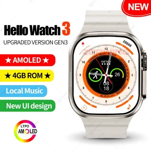 Relógio Hello Watch 3 - Smartwatch novo e original - Grátis película e Pulseira