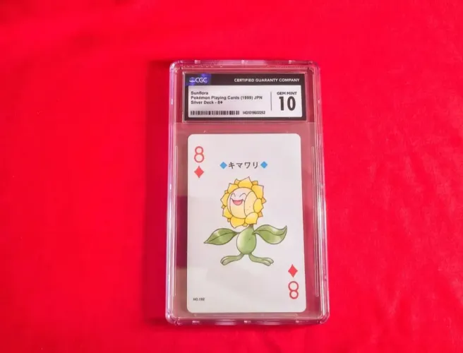 Pokémon Sunflora Cgc Nota 10 1999 Silver Deck 8 Of Diamond