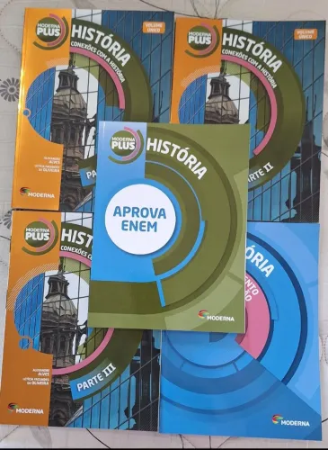 Kit de livros história moderna plus ensino médio volume único