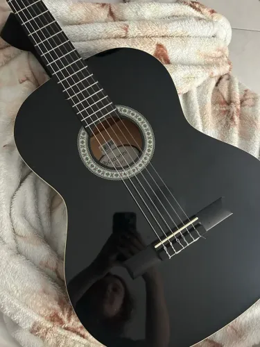 Violão Giannini Start N-14 BK (Nylon) Preto + Correia Basso