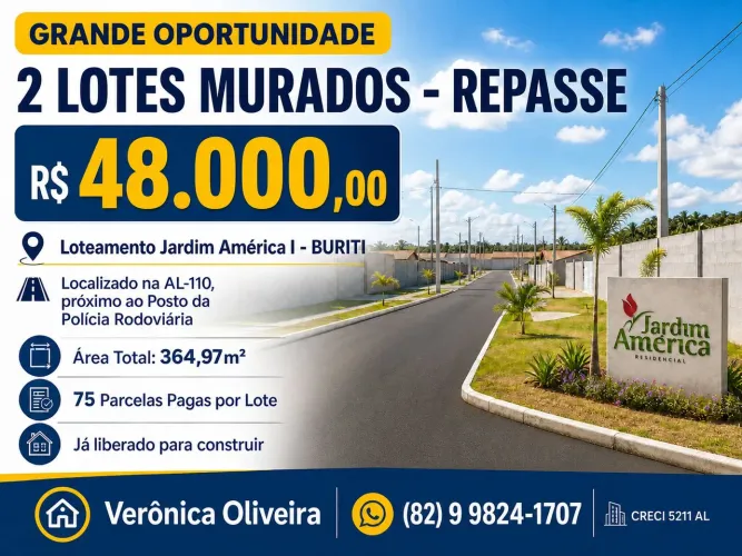 Repasso 2 lotes MURADOS - BURITI PENEDO