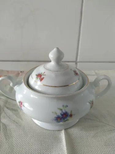 Açucareiro porcelana Barão do Rio Branco