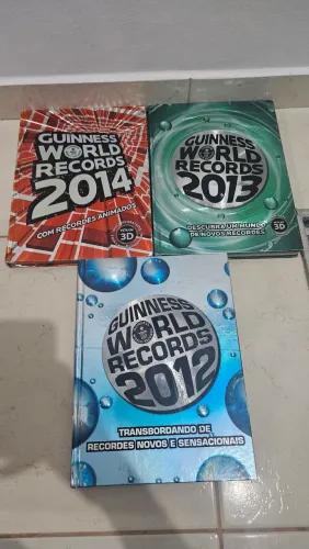 Livro dos Recordes Guinnes Book 2012, 2013 e 2014