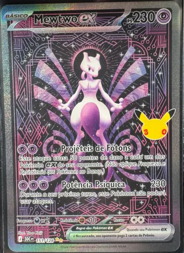 Mewtwo ex (151/128) 30 anos