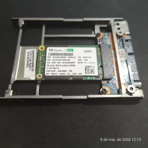SSD Msata 256GB da SkHynix 