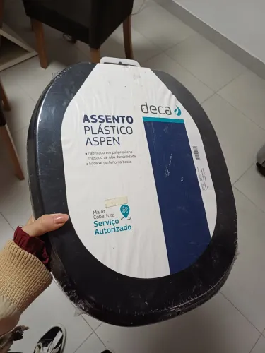 Assento plástico aspen preto - deca