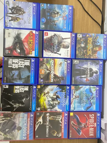 Jogos de PS4 mídia física