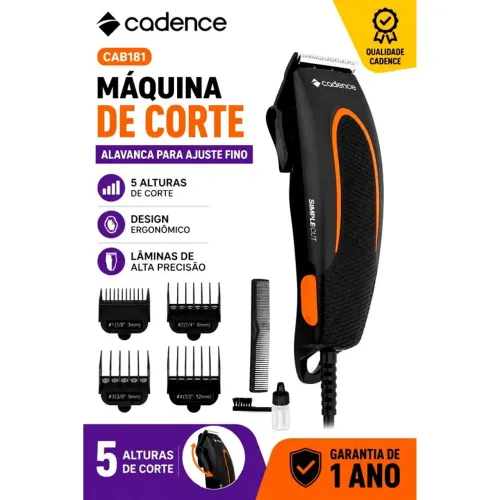 Máquina de cortar cabelo cadence