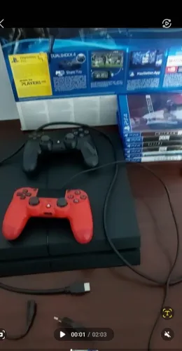 PS4 Fat 02 TB com 02 controles caixa original lacrado item de colecionador completíssimo