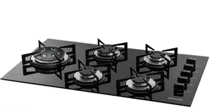 Cooktop 5 bocas a gás Suggar