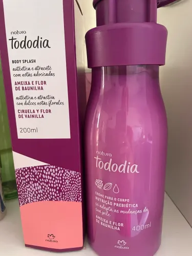 Hidratante e Body splash ameixa e flor de baunilha Natura