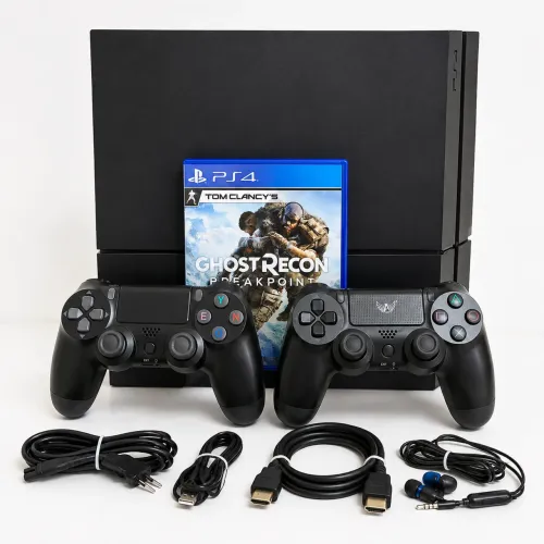 PS4 Completo + 2 Controles + 1 Jogo