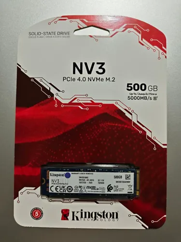 Ssd Kingston 500gb NV3/ Lacrado /2026 / Somente Envio Expresso