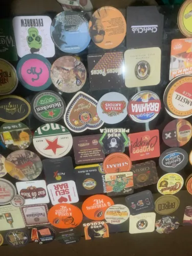 180 bolachas de chopp (porta-copos) colecao