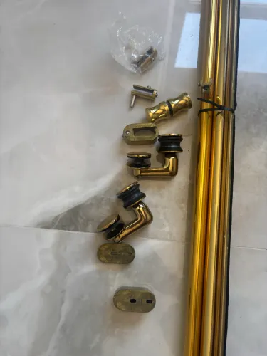 Kit dourado premium de box para banheiro