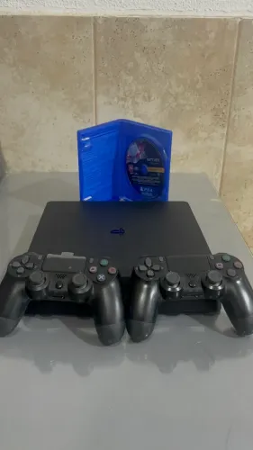 PS4 SLIM 1 TB 2 CONTROLES E JOGOS