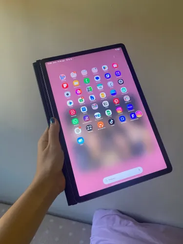 Tab s9 fe+ com acessórios originais