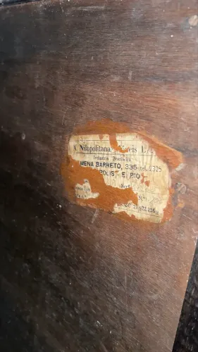 Buffet Antigo Madeira Maciça 1,95m - Entalhado (Anos 60)