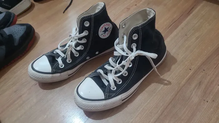 Tênis Confortável All Star Tamanho 34 Preto Seminovo