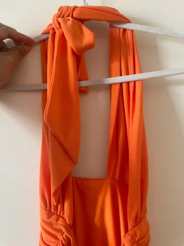 Vestido drapeado Zara P 