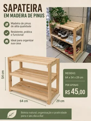 Sapateira para porta 