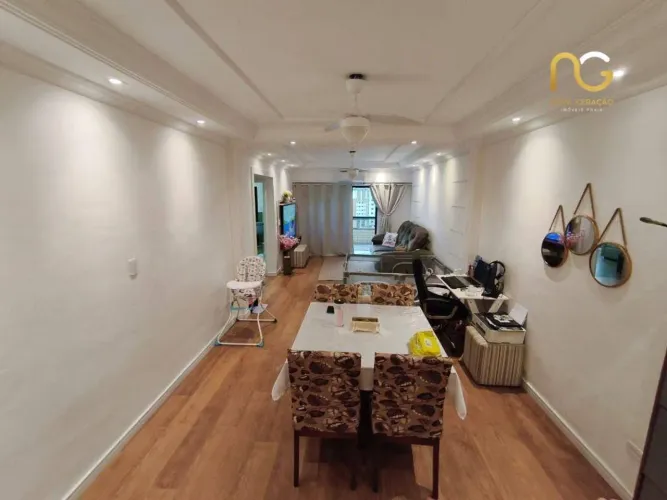 Apartamento com 3 dormitórios à venda, 124 m² por R$ 560.000,00 - Tupi - Praia Grande/SP