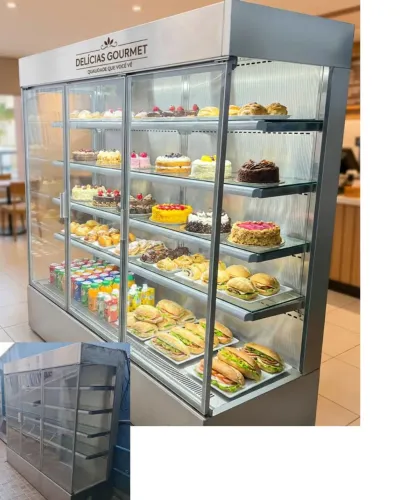 Expositor Refrigerado 3 Portas Todo Inox Usado Promoção