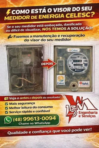 Medidor de energia caixa