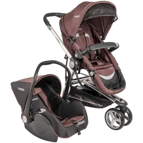 Carrinho de bebê e bebê conforto kiddo compass II