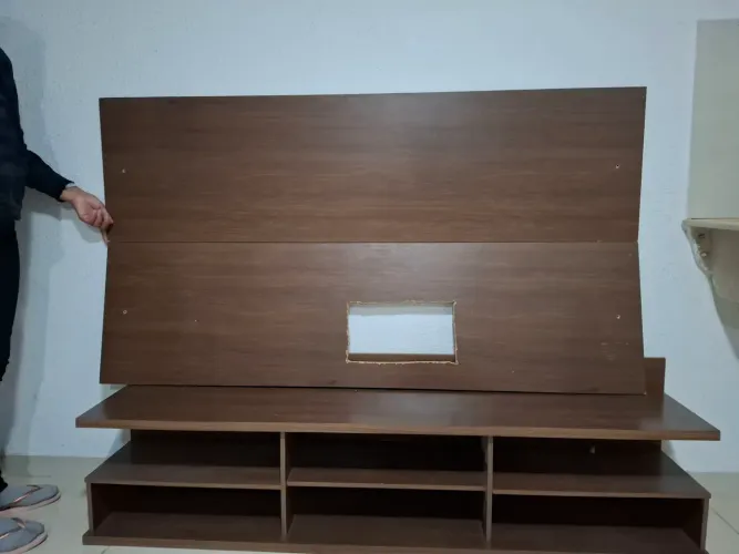 Rack de madeira para sala TV 55