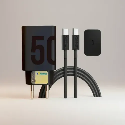 Carregador 50w Turbo Para Samsung A15 A34 A54 S23 S24 Ultra Branco clip-icon Carregador 50