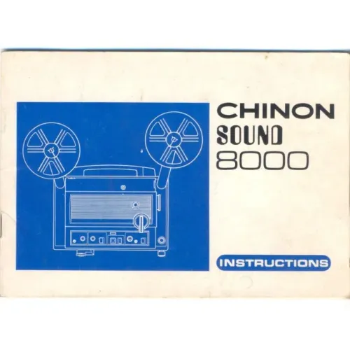 Chinon Sound 8000 - Manual De Instruções Do Projetor Super 8 mm