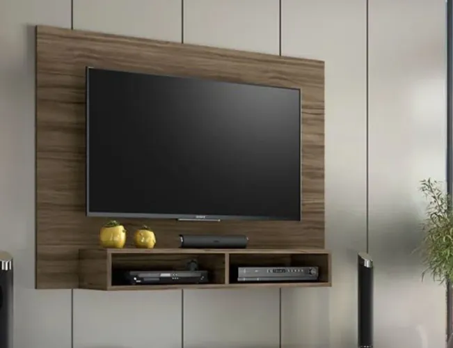 Painel para TV com Prateleira - Moderno e Funcional