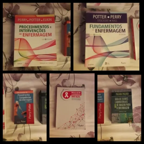 5 Livros de Enfermagem seminovos (Troco por celular Samsung S21 FE / Acartão)