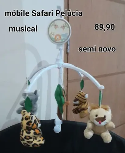Mobile musical para berço Safari