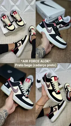 Tênis Nike Air force Premium original com alta qualidade padrão shopping
