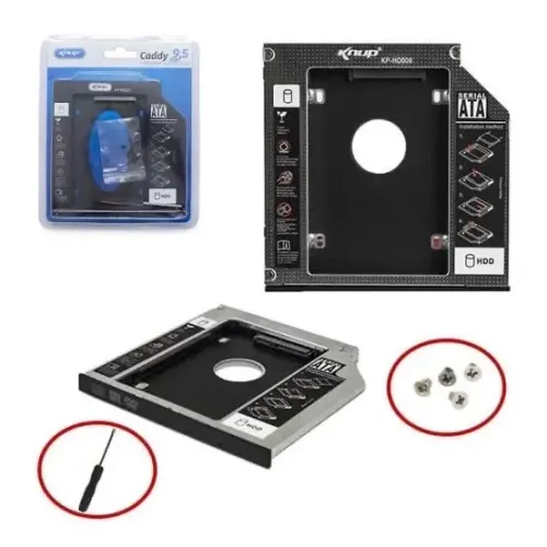 Adaptador Caddy Para Segundo HD ou SSD 2.5 Sata
