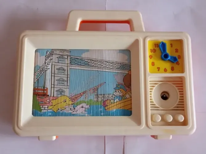 Brinquedo TV Musical À Corda Unimax 1986