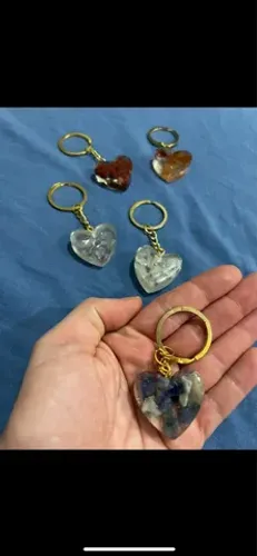 PROMOÇÃO Chaveiro de resina com pedras