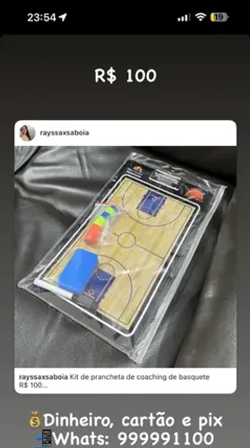 Kit de prancheta de coaching de basquete