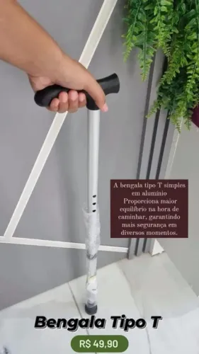 Bengala tipo T Regulável - ALO