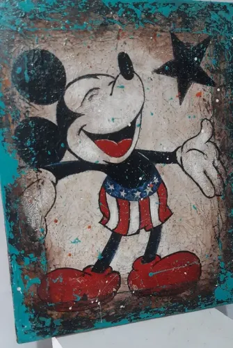 QUADRO RETRO MICKEY MOUSE