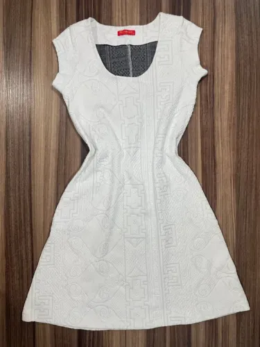 Vestido off White tam 40 Preta Café