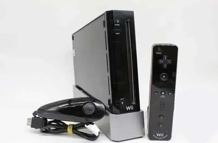 Videogame Nintendo Wii Preto Controle Nunchuk Barra Pendrive 