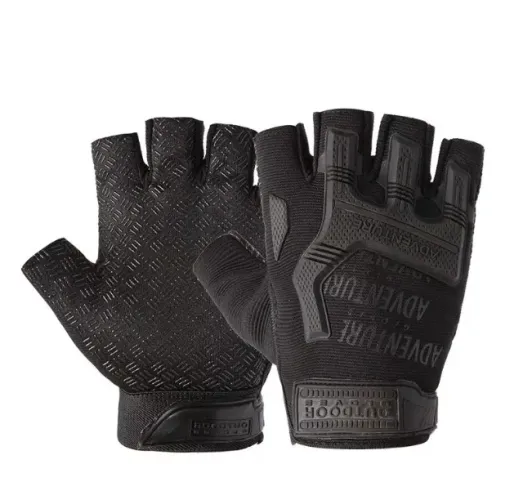 (NOVO) Luva Atividade Esportiva Meio Dedo Tática Moto - Outdoor Gloves