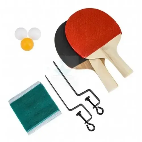Raquete De Tenis De Mesa Kit Brasport Mb85002 Rede C/ 1mx8cm